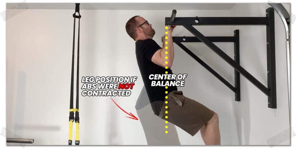 Leg pull discount ups lower abs